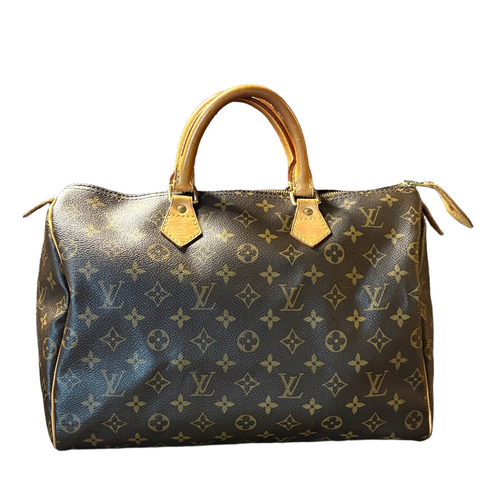 Louis Vuitton Speedy 35 Monogram Canvas Boston Bag Vintage